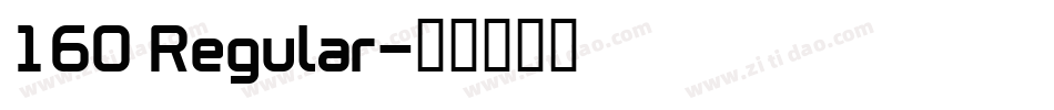 160 Regular字体转换